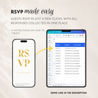 Black & White Classic Save the Date Wedding Invitation Website Template