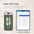 Emerald Green Kids Save the Date Website Template | Old Money Style