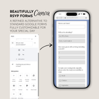 Sky Blue & Cream Wedding Website Template with RSVP | Canva Template