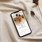 Canary Save the Date Wedding Invitation Website Template