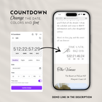 White & Beige Wedding Website Template with RSVP | Canva Template