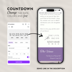 Lavender & Baby’s Breath Wedding Website Template with RSVP | Canva Template