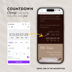Old Money Mulled Wine Wedding Website Template with RSVP | Canva Template