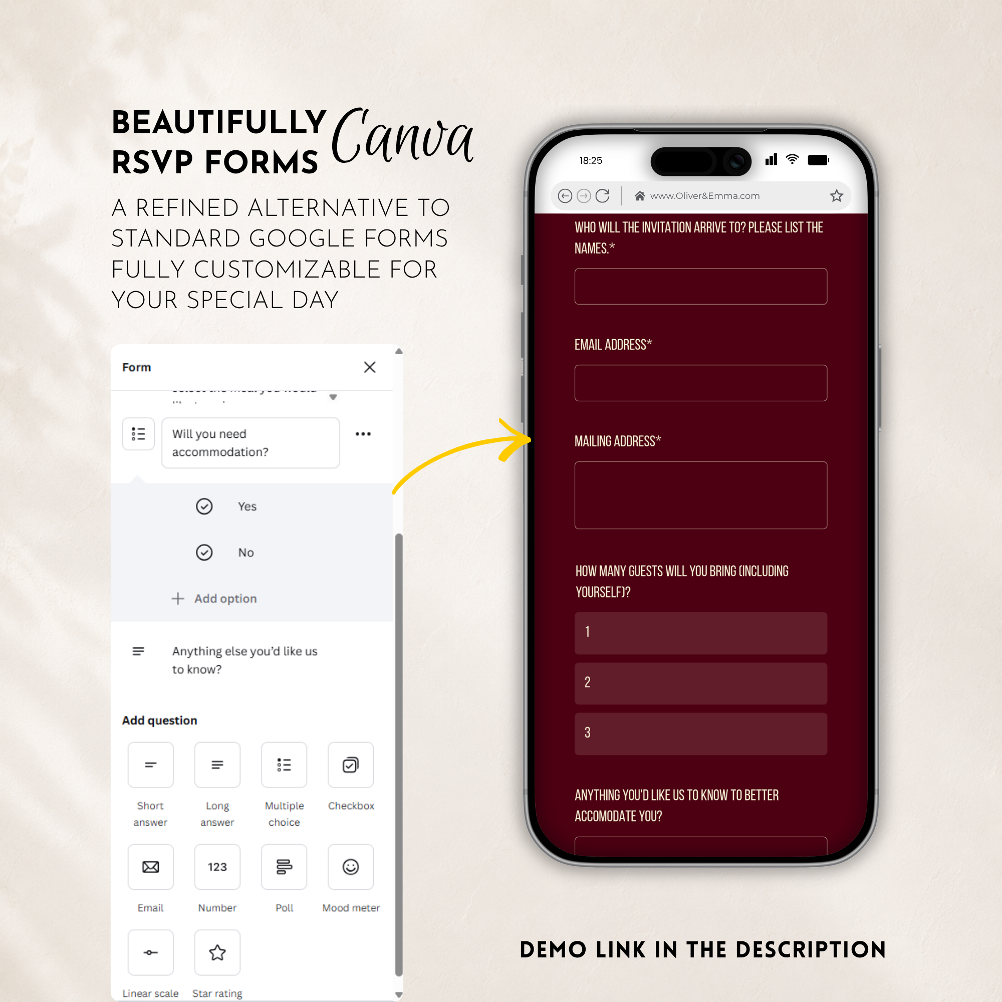Burgundy Kids Save the Date Website Template | Old Money Style