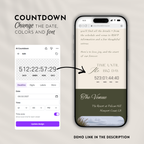 Olive & Cream Wedding Website Template with RSVP | Canva Template
