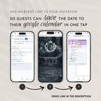 Dusty Blue Save the Date Website with RSVP