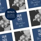 Navy Kids Save the Date Website Template | Old Money Style