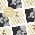 Yellow Kids Save the Date Website Template | Old Money Style