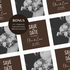 Espresso Brown Kids Save the Date Website Template | Old Money Style