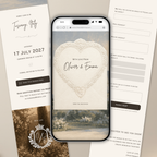Ivory Save the Date Website with RSVP