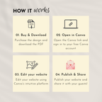 Pale Blue Save The Date Website Template | Canva Template