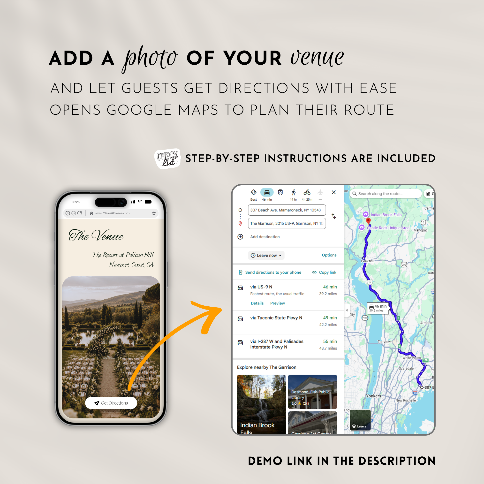 Old Money Dark Green Wedding Website Template with RSVP | Canva Template