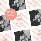 Pearl Blush Kids Save the Date Website Template | Old Money Style