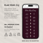 Old Money Plum Wedding Website Template with RSVP | Canva Template