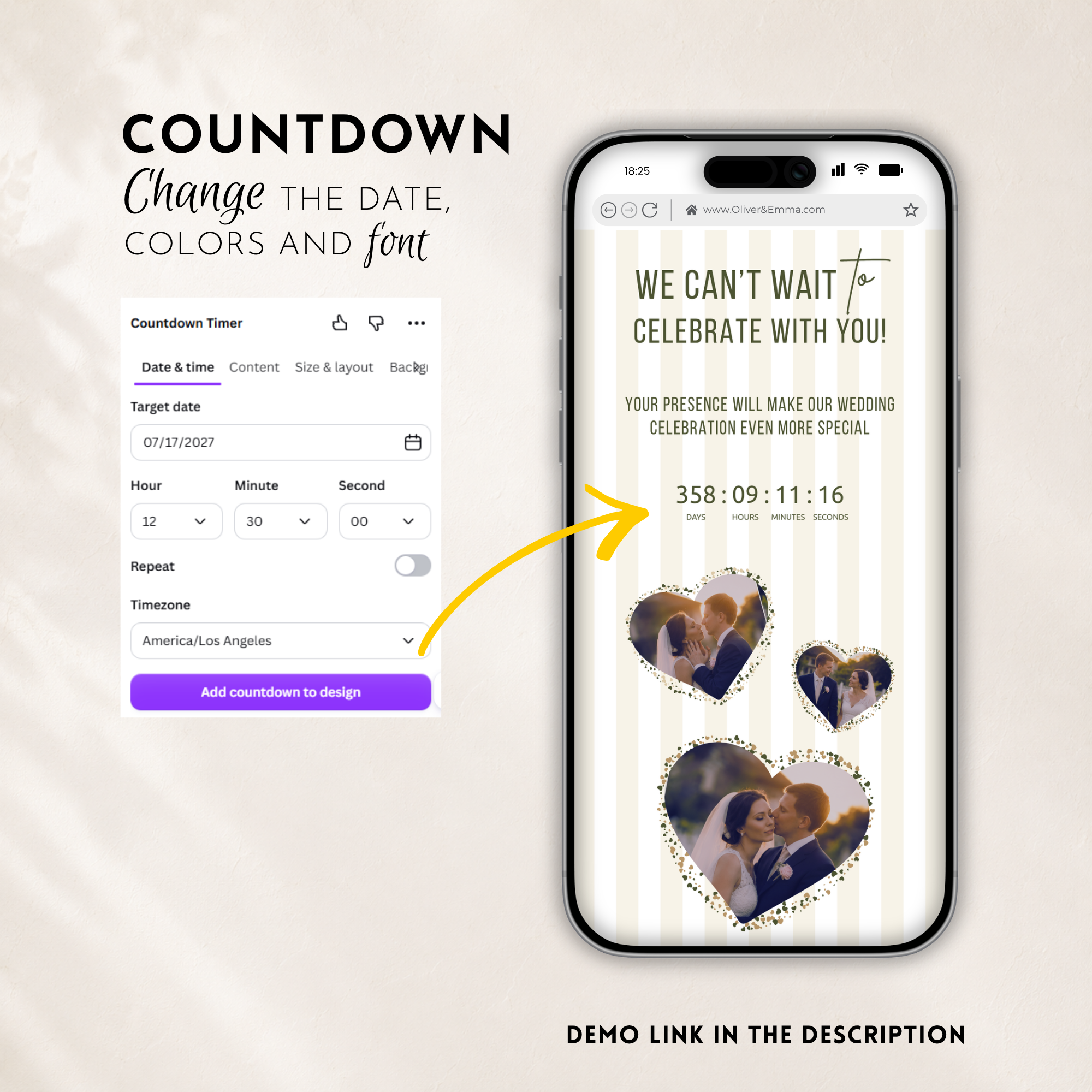 Ivory & Olive Kids Save the Date Website Template | Old Money Style