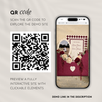 Burgundy Old Money Save the Date Website with RSVP