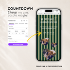 Emerald Green Kids Save the Date Website Template | Old Money Style