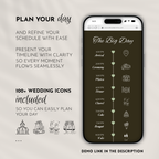 Old Money Forest Moss Wedding Website Template with RSVP | Canva Template