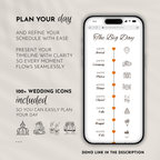 Bold Orange Wedding Invitation Website Template with RSVP & Music