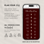 Old Money Cabernet Wedding Website Template with RSVP | Canva Template