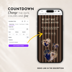 Espresso Brown Kids Save the Date Website Template | Old Money Style
