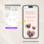 Pearl Blush Kids Save the Date Website Template | Old Money Style