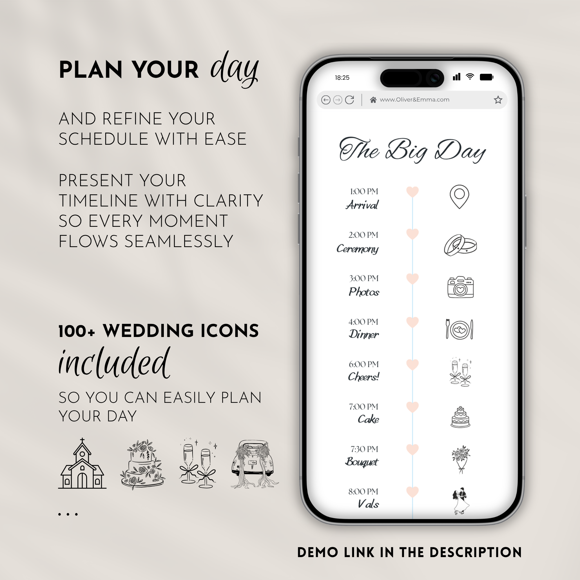 Pale Blue Wedding Website Template with RSVP | Canva Template