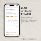 White & Beige Wedding Website Template with RSVP | Canva Template