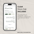 Old Money Dark Green Wedding Website Template with RSVP | Canva Template