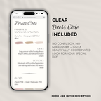 Pink & Champagne Wedding Website Template with RSVP | Canva Template