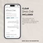 Pale Blue Wedding Website Template with RSVP | Canva Template