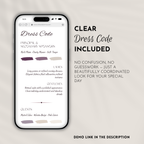 Old Money Plum Wedding Website Template with RSVP | Canva Template