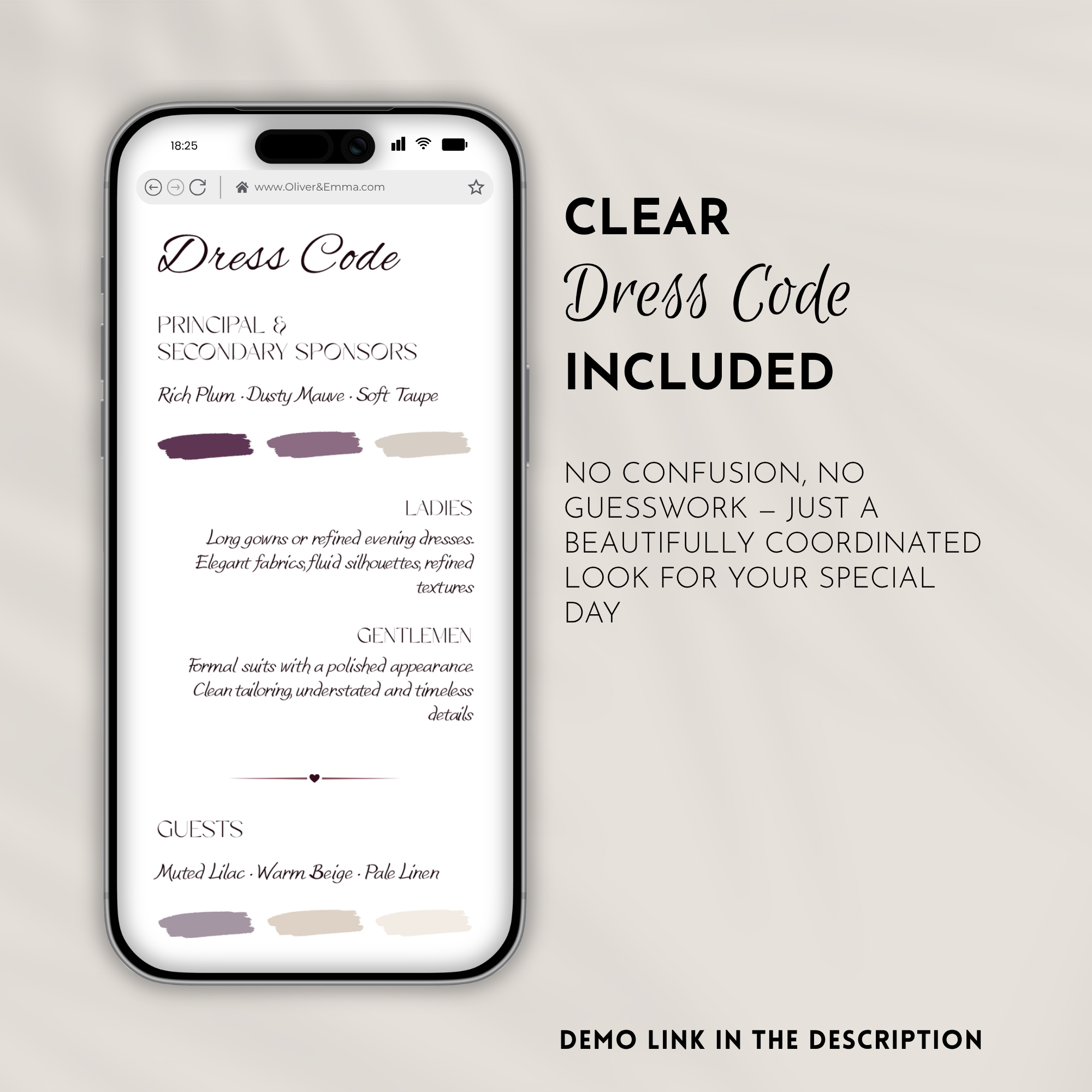 Old Money Plum Wedding Website Template with RSVP | Canva Template