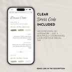 Olive & Cream Wedding Website Template with RSVP | Canva Template