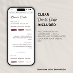 Old Money Mulled Wine Wedding Website Template with RSVP | Canva Template