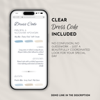 Sky Blue & Cream Wedding Website Template with RSVP | Canva Template