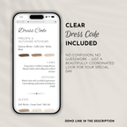Coffee & Beige Wedding Invitation Website Template with RSVP & Music