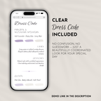 Lavender & Baby’s Breath Wedding Website Template with RSVP | Canva Template