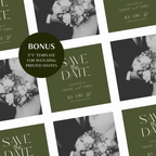 Old Money Olive & Burgundy Wedding Website Template with RSVP | Canva Template