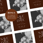 Old Money Chocolate Brown Wedding Website Template with RSVP | Canva Template