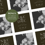 Old Money Forest Moss Wedding Website Template with RSVP | Canva Template