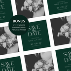 Old Money Emerald Wedding Website Template with RSVP | Canva Template
