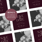 Old Money Plum Wedding Website Template with RSVP | Canva Template