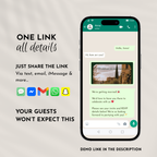 Old Money Dark Green Wedding Website Template with RSVP | Canva Template