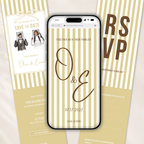 Yellow Kids Save the Date Website Template | Old Money Style