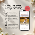 Save The Date Website Setup Service | Personalized Canva Website