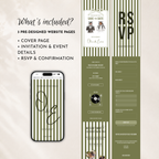 Sage Green Kids Save the Date Website Template | Old Money Style