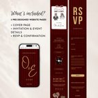 Cabernet Kids Save the Date Website Template | Old Money Style