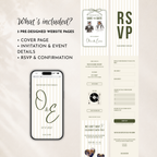 Ivory & Olive Kids Save the Date Website Template | Old Money Style