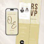 Old Money Yellow Kids Wedding Invitation Website for Save the Date